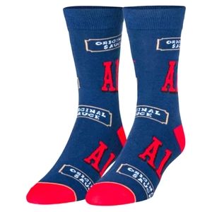 Crazy A1 Steak Sauce Novelty Socks
